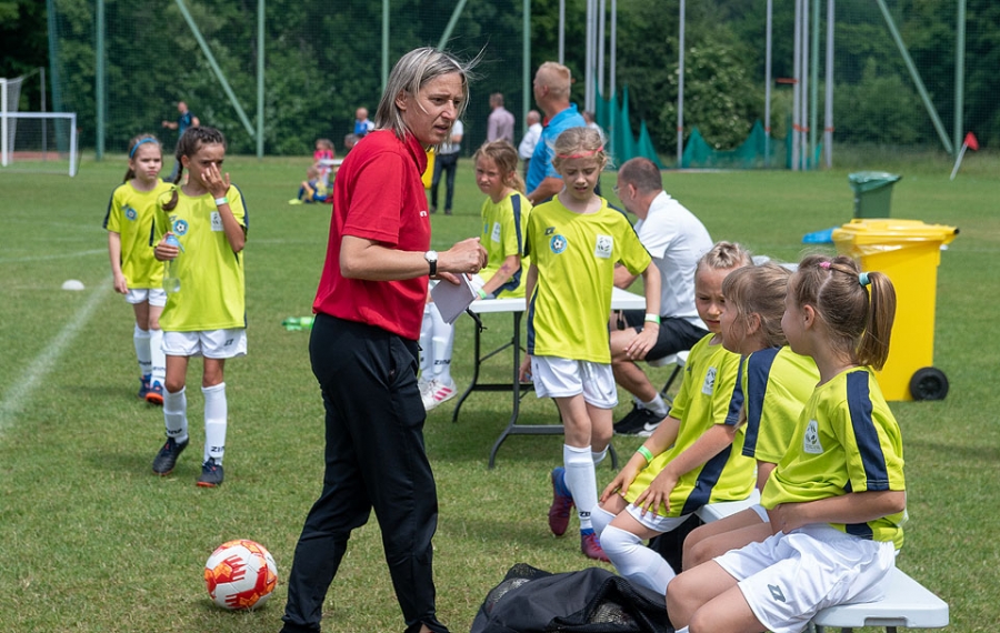 Reprezentacja Podokręgu Zabrze dziewcząt podczas Silesia Cup 2021