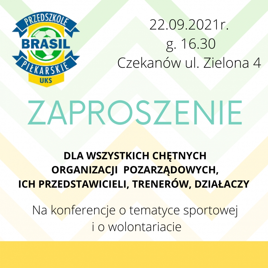 Konferencja inauguracyjna Uczniowskiego Klubu Sportowego &quot;Przedszkole Piłkarskie Brasil&quot;